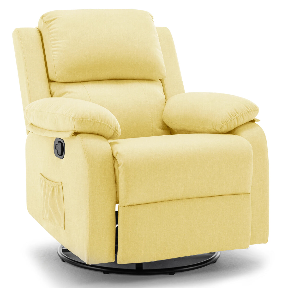 Korser Upholstered Swivel Rocker Recliner Chair for Home Furniture