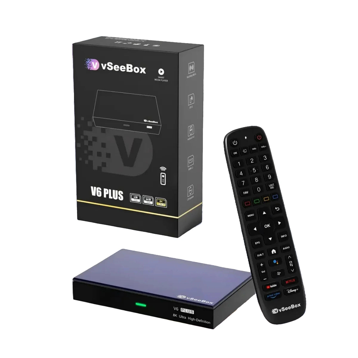vSeeBox Android TV Streaming Box With Voice Control