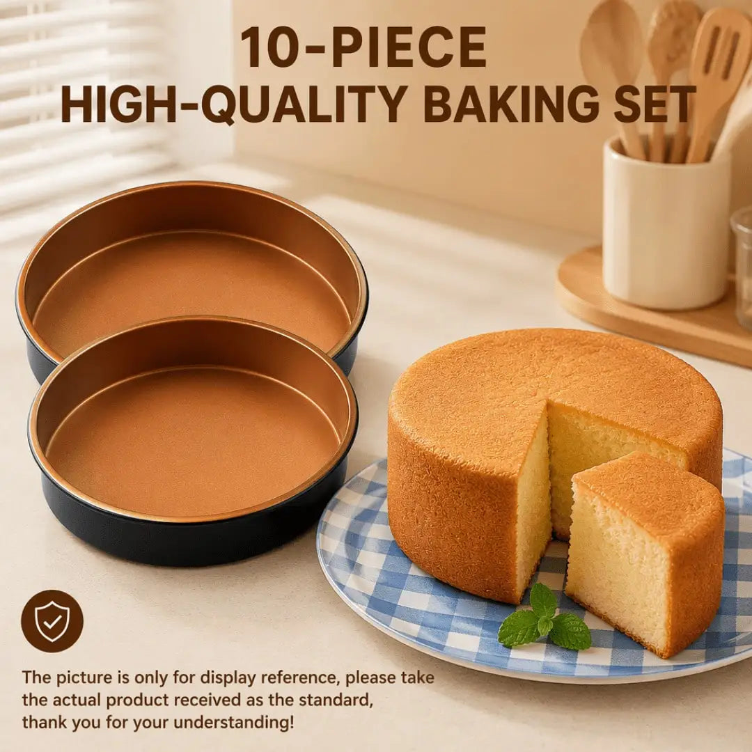 Carbon Steel Nonstick Bakeware Set with Cake Muffin Bread Pans