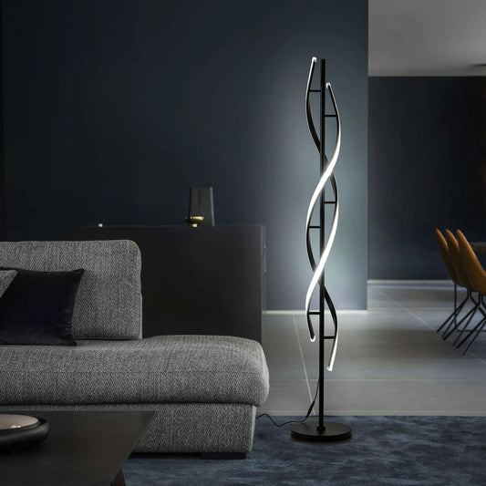 IYUNXI Dimmable LED Spiral Floor Lamp for Home and Office