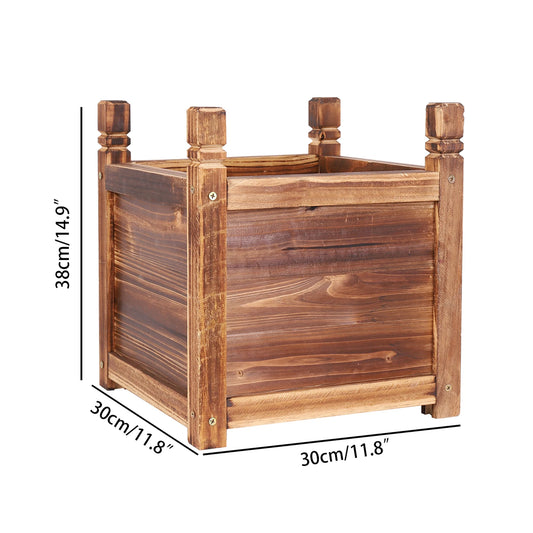 Wooden Raised Garden Bed Planter for Vegetables Herbs and Flowers