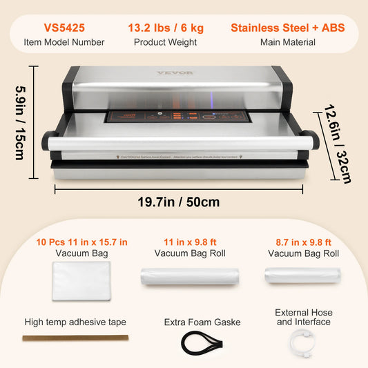 SucceBuy Automatic Commercial Vacuum Sealer Machine for Food Packaging